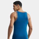 Men's Super Combed Cotton Rib Slim Fit Square Neckline Gym Vest